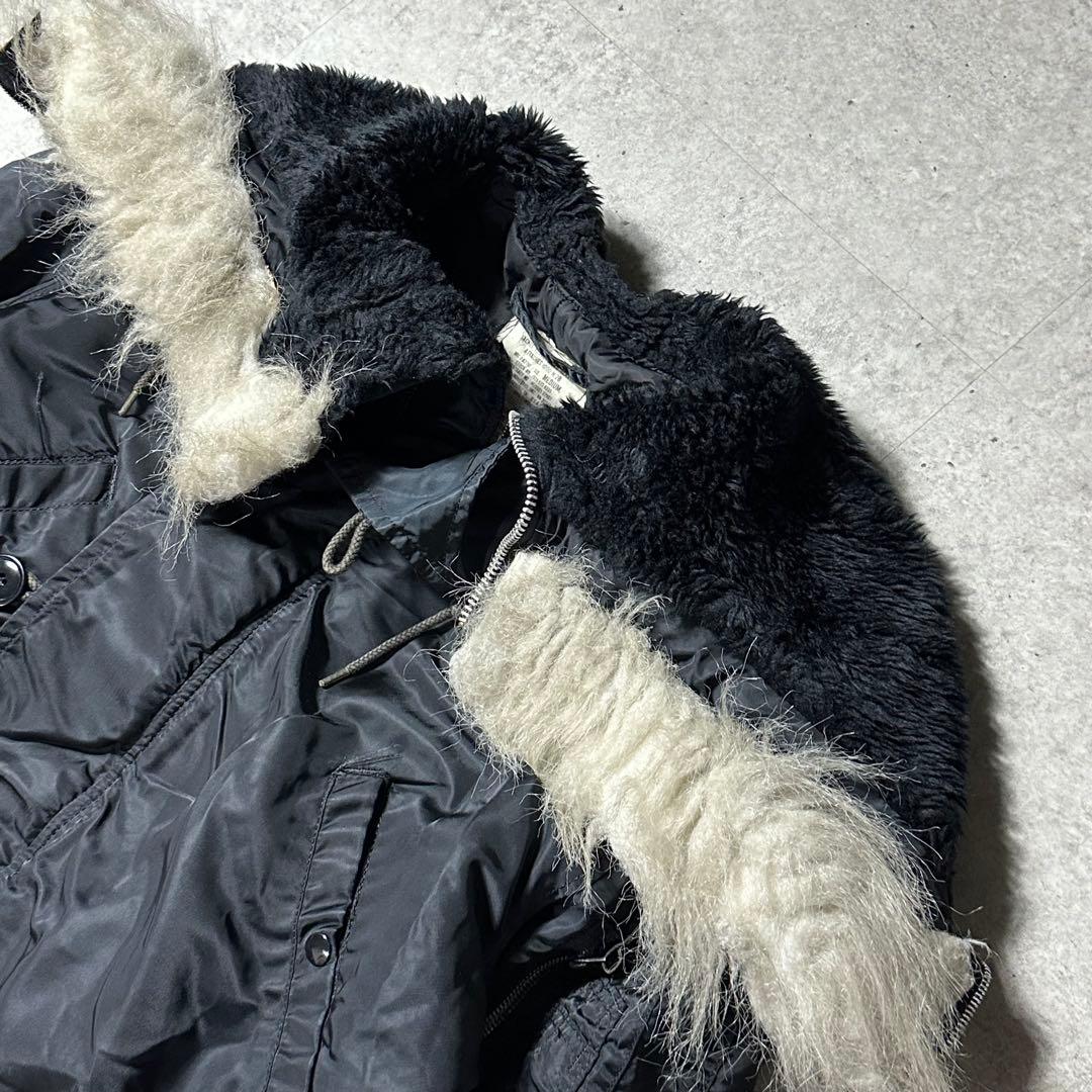 Alpha n2b 黒 USA製 y2k 短丈 M ファー フライトジャケット - メルカリ