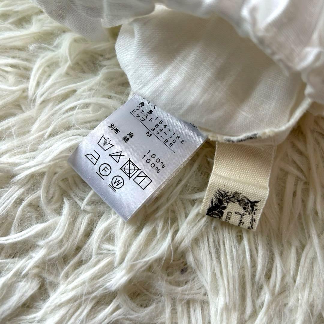 新品タグ付き コットンハウスアヤ リネン コットン バルーンパンツ M