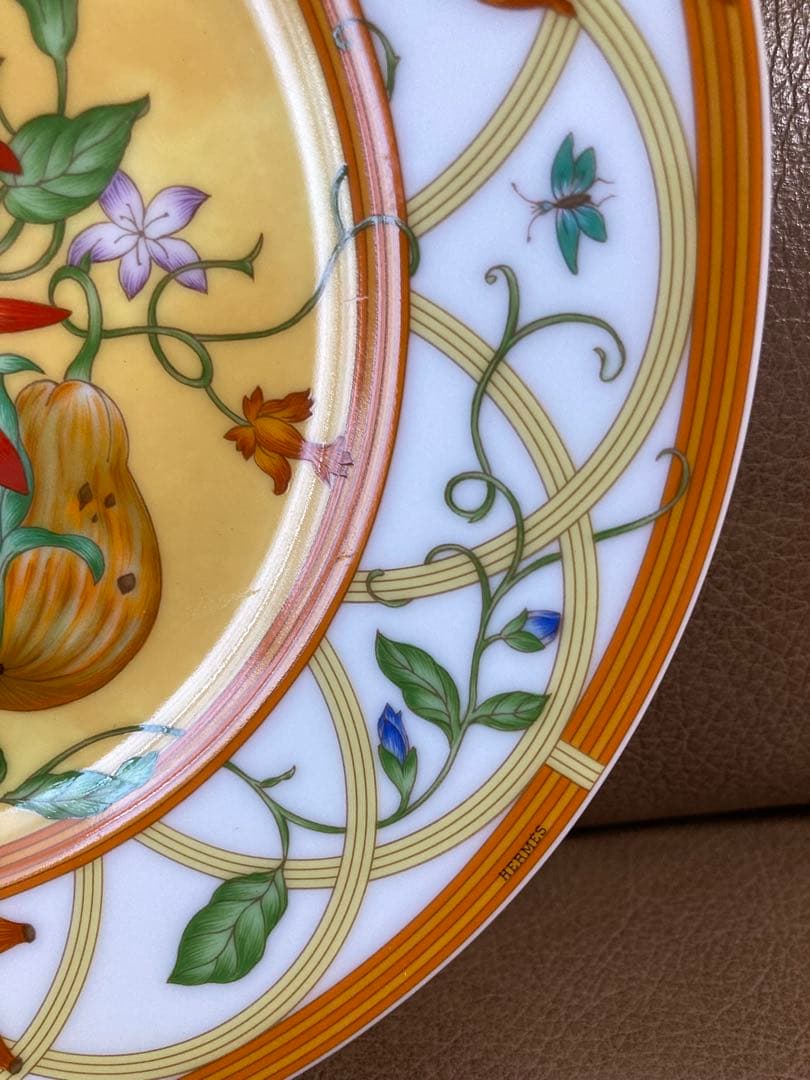 ②HERMES シエスタ エルメス 皿 LA SIESTA プレート 花 蝶 - メルカリ
