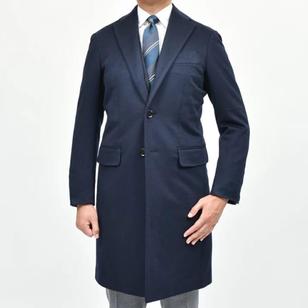 guji（グジ）カシミアフランネルソリッドチェスターフィールドコートロロピアーナ SALE】guji（グジ）カシミアフランネルソリッドチェスターフィールド