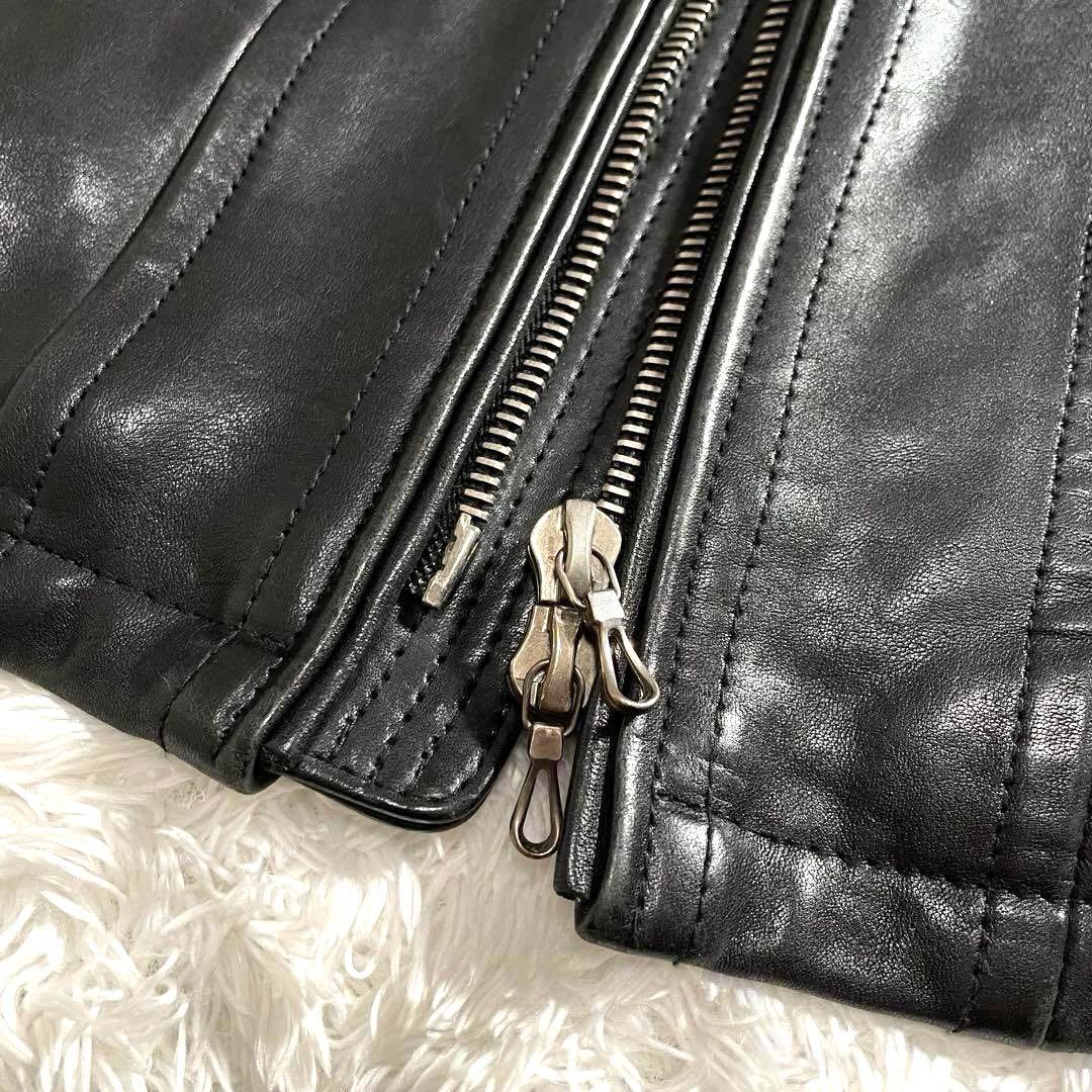 美品 ジャックローズラブメゾン シングルライダースジャケット ホース