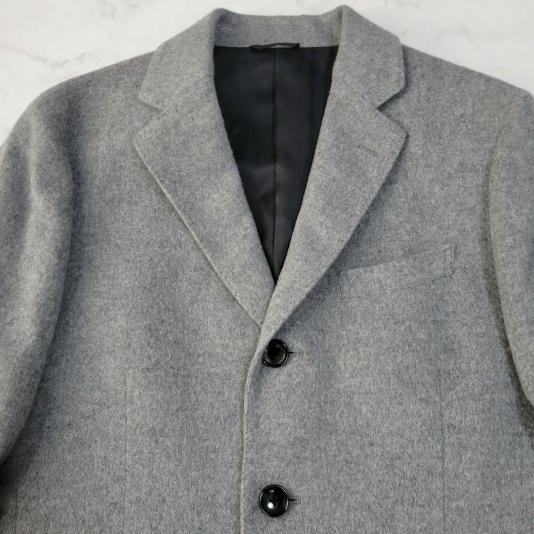 カシミヤ アンゴラ ウールチェスターコート 秋冬 LL サルトリアデル