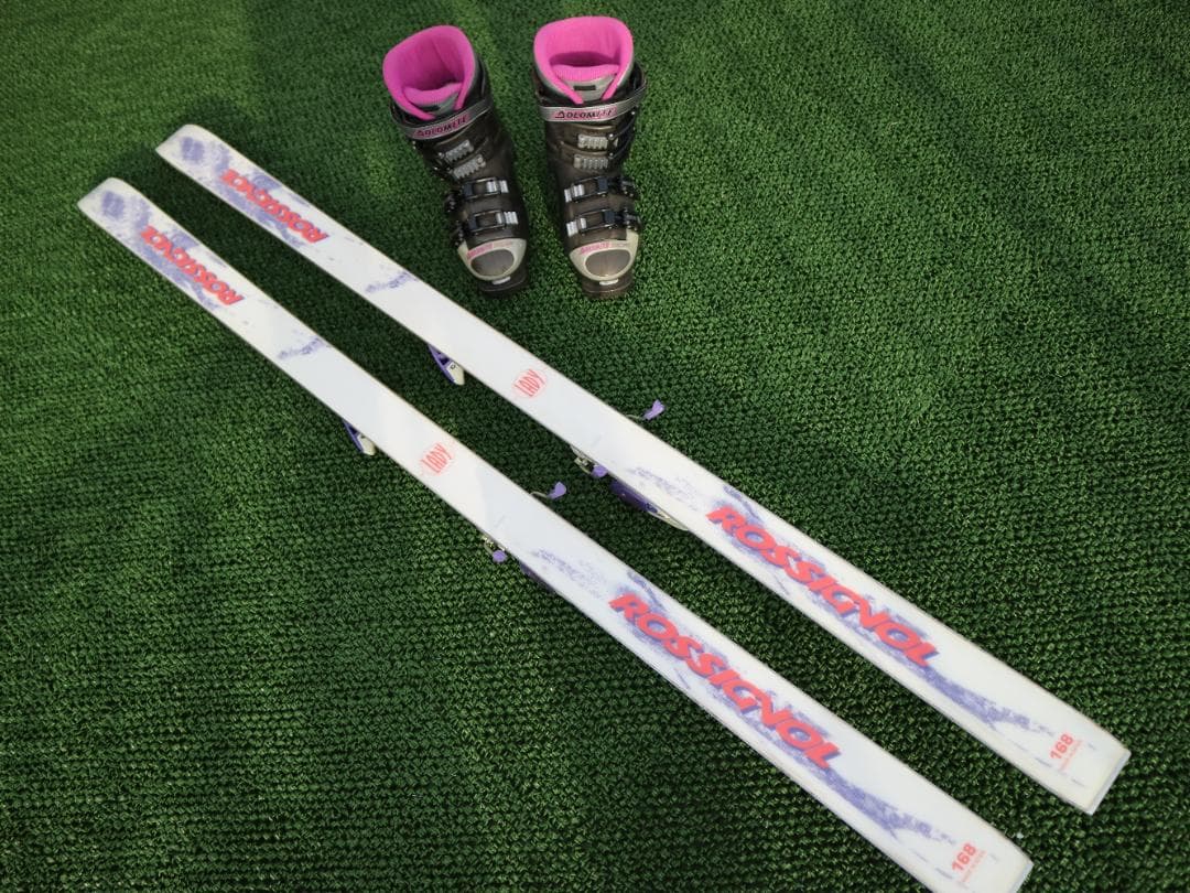 手渡希望【極美品】スキー セット レディース 24.5cm ROSSIGNOL