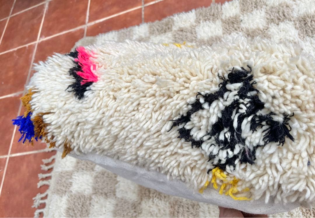 ちびちゃん様専用 モロッコ プフ クッション ラグ 132