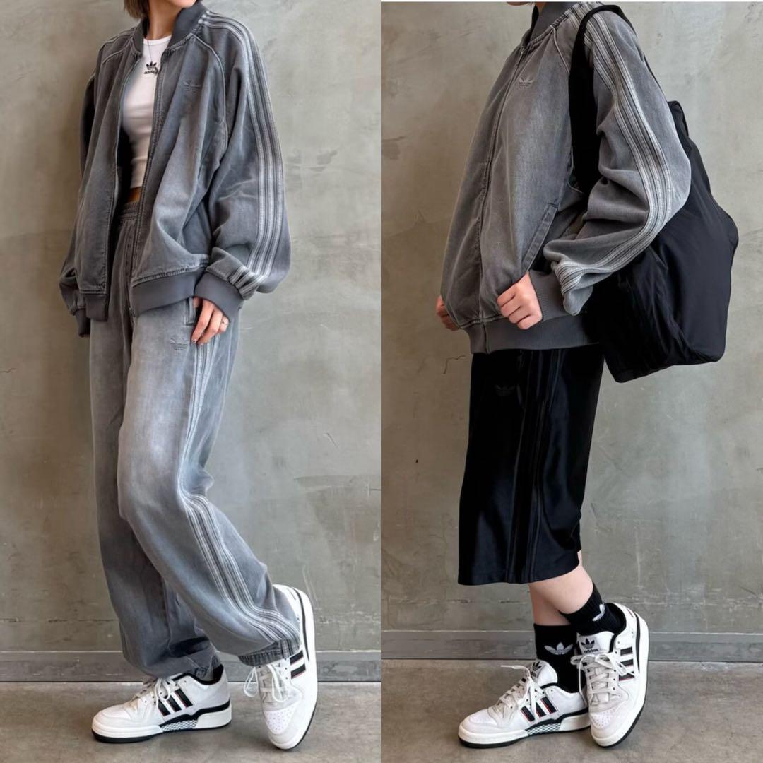 新品2XL⭐️adidasアディカラー ルーズデニムブラック ウォッシュ
