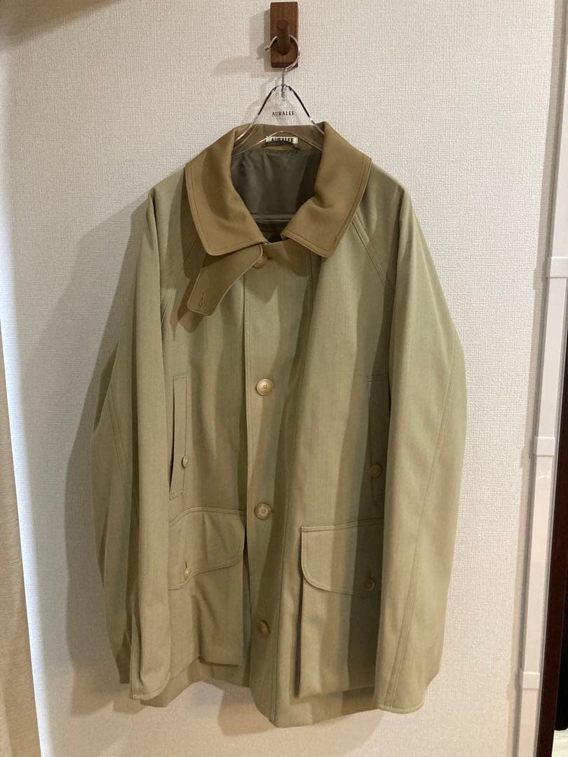 AURALEE: HUNTING BLOUSON 24AW サイズ4 AURALEE WASHED ORGANIC CANVAS HUNTING BLOUSON / BELTED PANTS – Chum!
