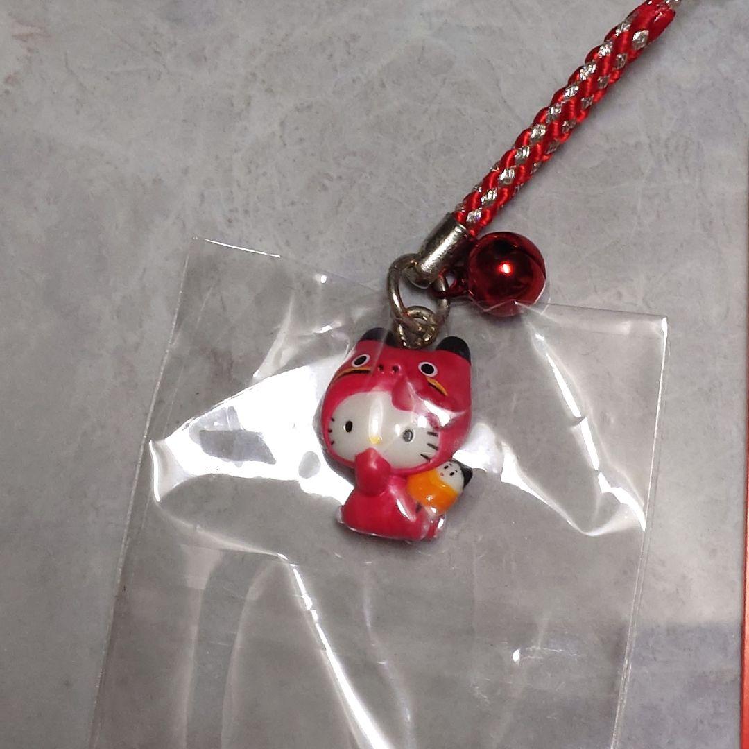 ハローキティ ご当地キティ 根付け 福島限定 あかべこバージョン