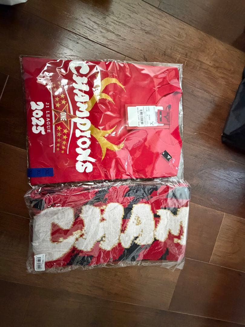 鹿島 アントラーズ 優勝 ニットマフラー - メルカリ