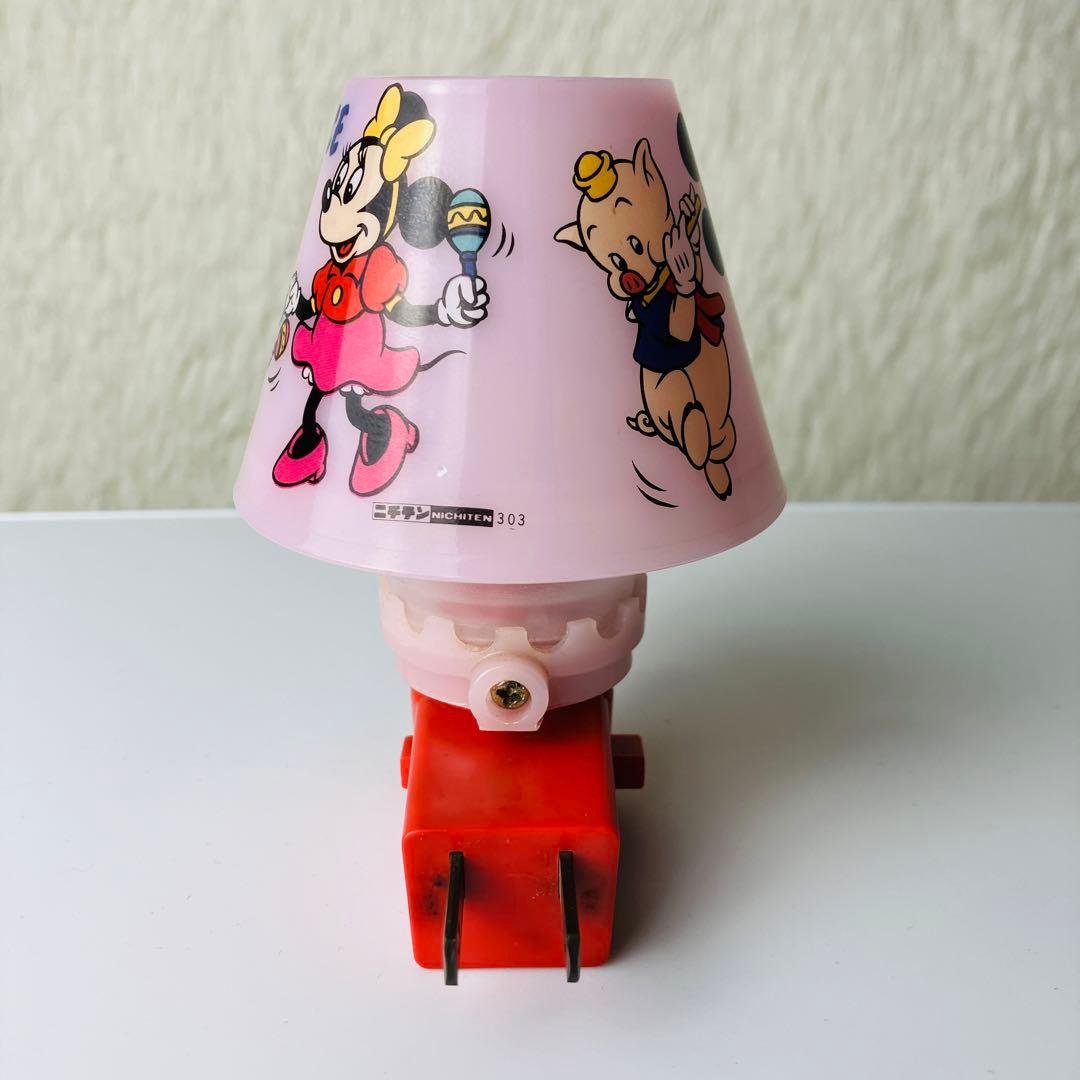 昭和レトロ ディズニー ニチテン ランプ 激レア アンティーク ミッキー