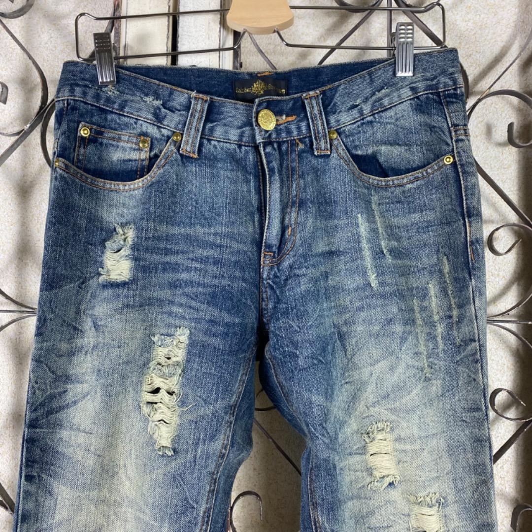 LOWBOX 平成初期 ギャル男 グランジy2k 色褪せ ブーツカットデニム