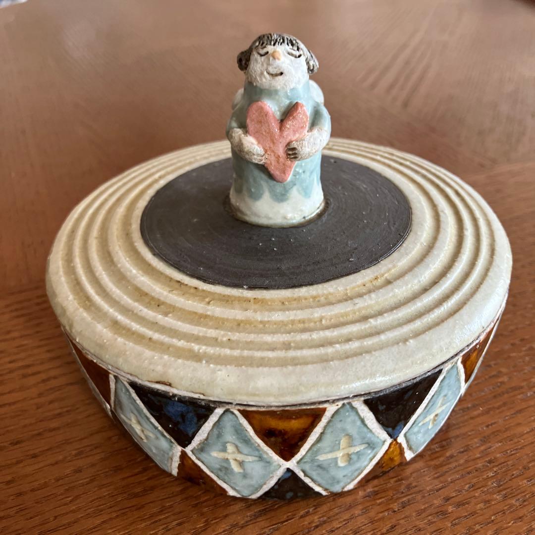 香月舎 天使の蓋物 器