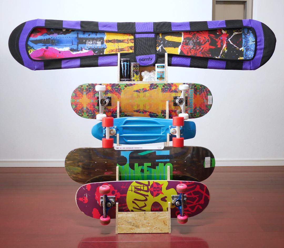 スノーボード スケートボード ディスプレイラック V3sta// Amazon.co.jp: Lhysn スケートボードウォールマウント、スケートボード