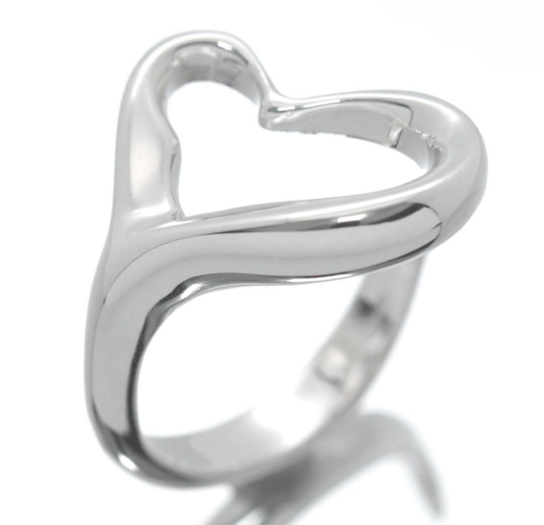 ティファニー Tiffany&Co オープンハート シルバー リング TIFFANY&Co.（ティファニー） シルバー オープンハート リング 7.0g