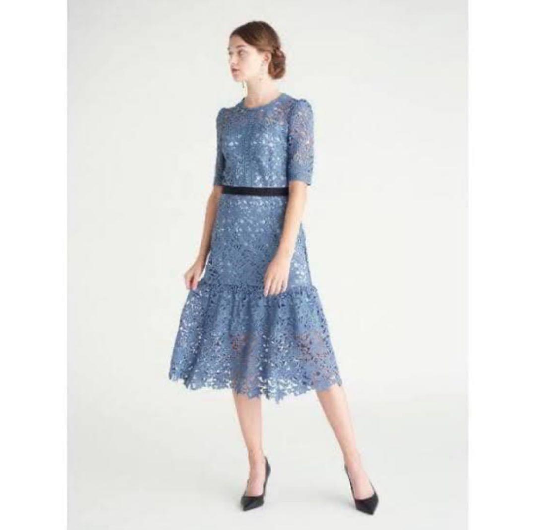 CELFORD レースワンピース ブルー　38 CELFORD（セルフォード） レースワンピース（ブルー/サイズ38