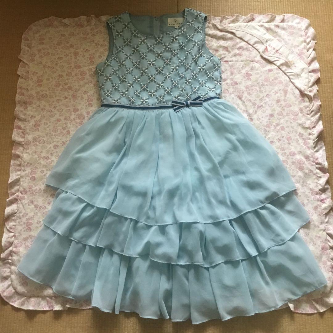 黒ワンピース150 Art Littled 黒 140㎝〜150㎝ ノースリーブドレス