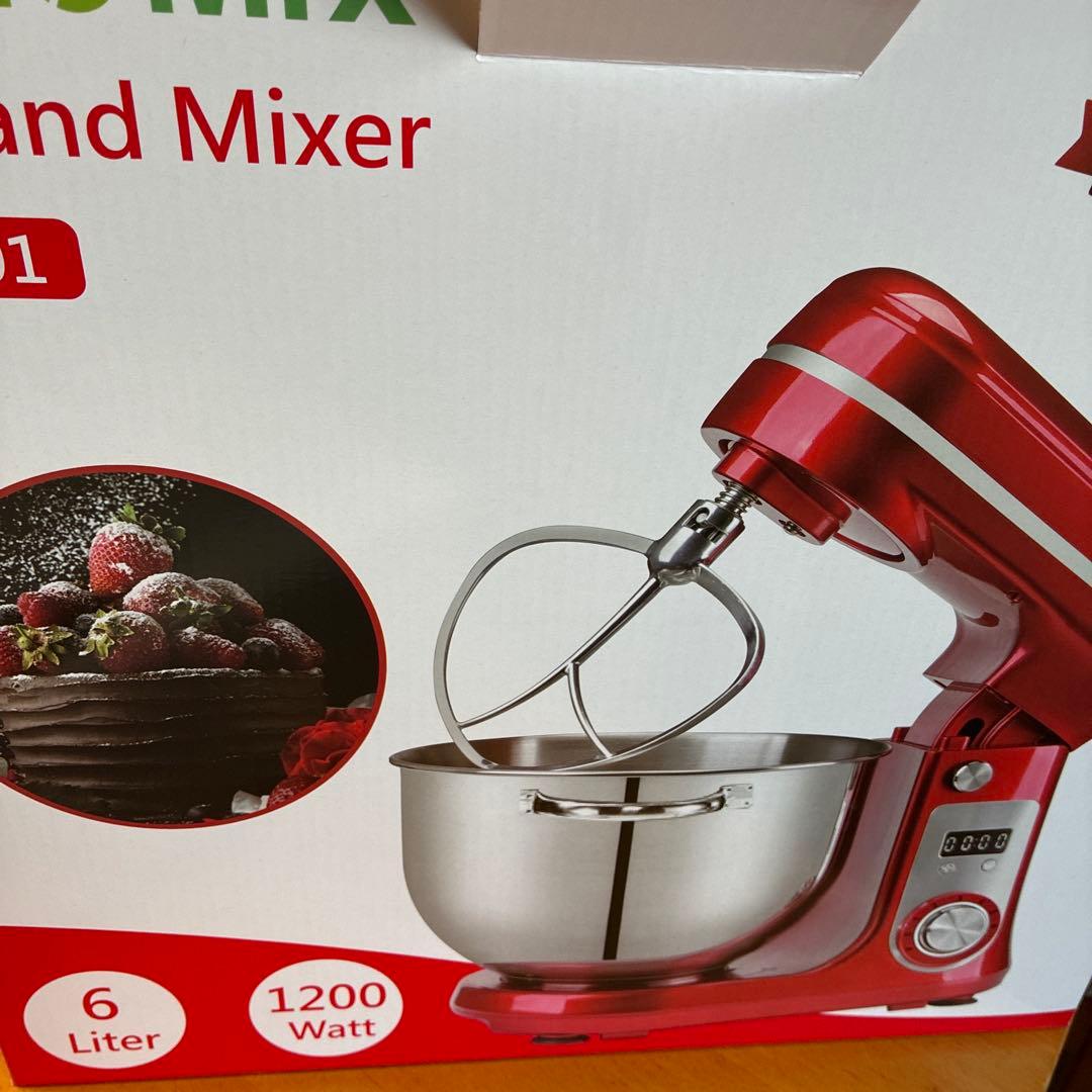 BiblioMix スタンドミキサー BM01 6リットル 1200ワット MINATOWORKS（ミナトワークス） ミナト 業務用 スタンドミキサー SMX