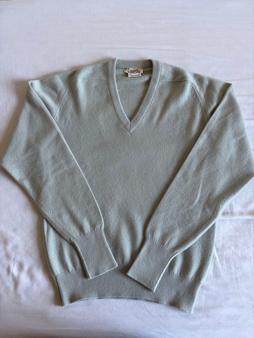 貴重 エルメス スコットランド製 カシミヤ S バランタイン製 HERMES】【スコットランド製】エルメス『大判カシミヤストール