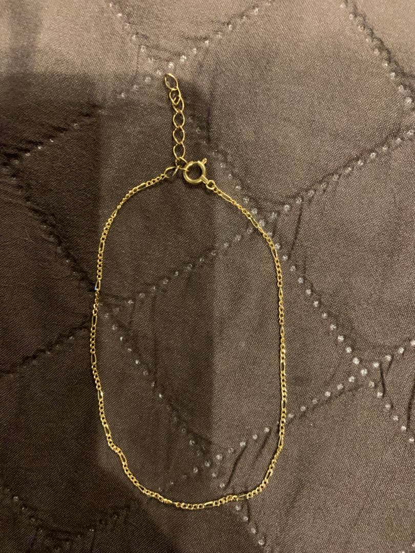 k18 アンクレット 喜平 アンクレット K18 トリプル Mカット 13.5g 22cm 造幣局検定マーク