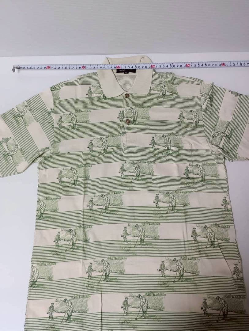 ダンヒル ゴルフイラスト ポロシャツ グリーン サイズM