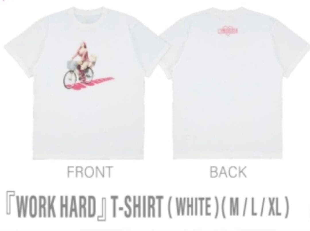 ちゃんみな 『WORK HARD』Tシャツ Lサイズ - メルカリ