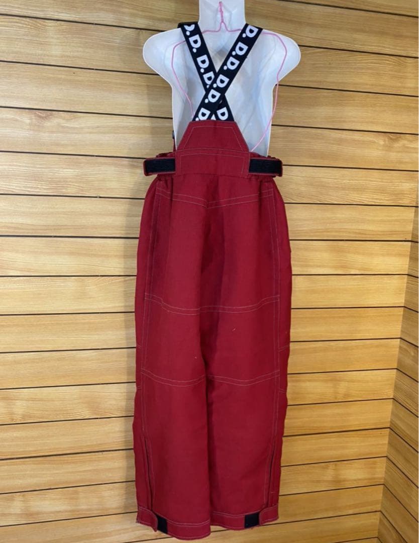 デサント レディース 9号 Mサイズ スノーウェア 上下セット 赤 スノボ