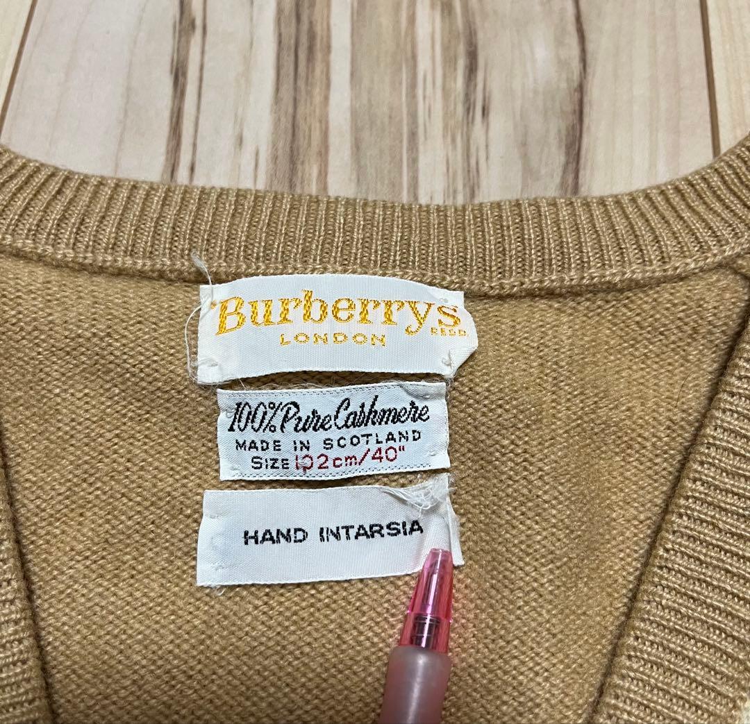 バーバリーロンドン ノバチェック カシミア ニット セーター