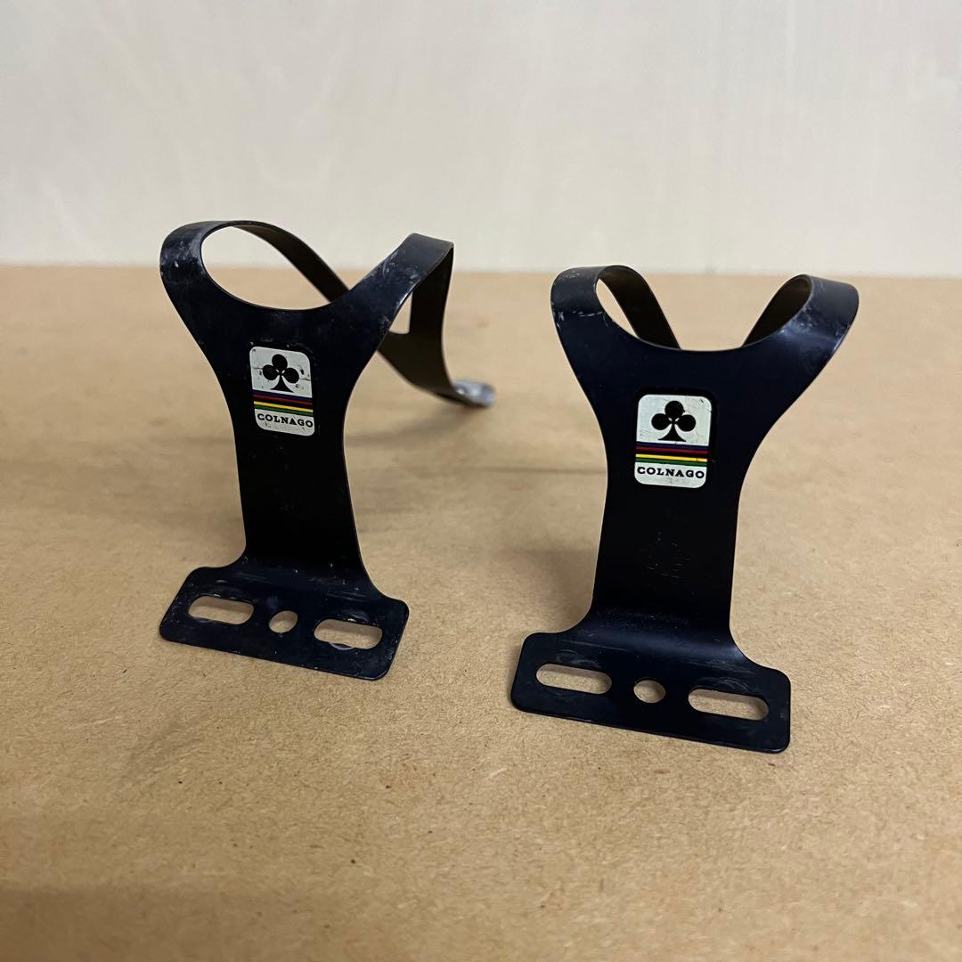 COLNAGO ALE トゥークリップ 黒／銀 COLNAGO ALE トゥークリップ 黒／銀