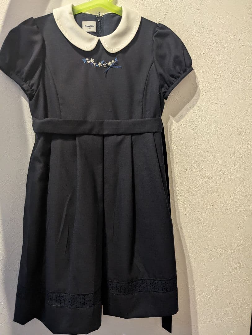 ファミリア ワンピース 120 お受験 お教室 冠婚葬祭