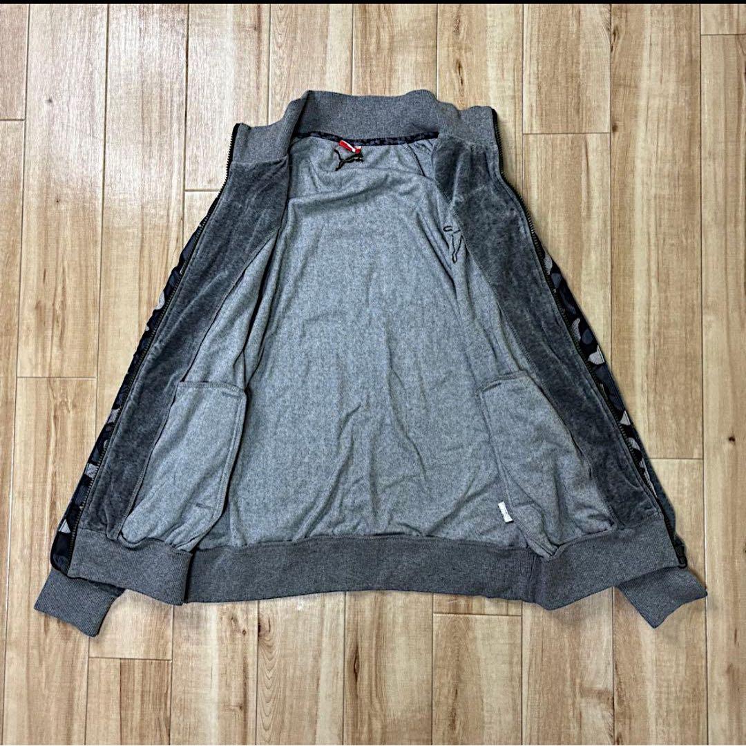 プーマベロアトラックスーツジャケットパンツ上下セットアップ迷彩