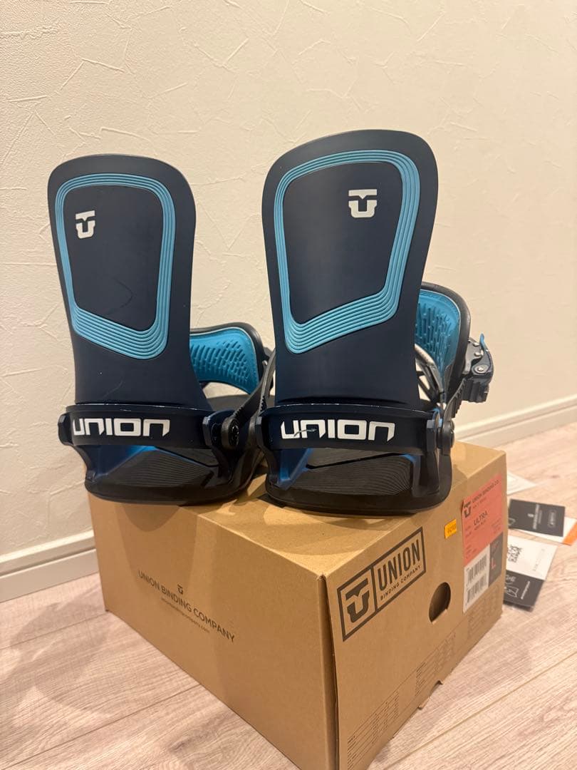 UNION ULTRA ビンディング L AQUA BLUE 2023 Union Men's Ultra Snowboard Bindings - Aqua Blue - Attic