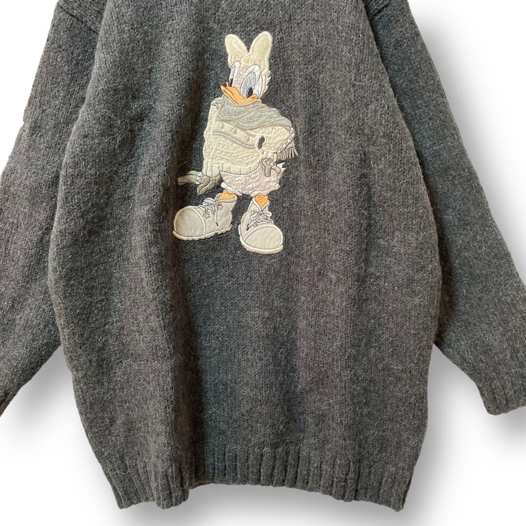 ひ*ら様 アルパカ混 GEORGYA STUDIO デイジー 刺繍 ニット セー - メルカリ