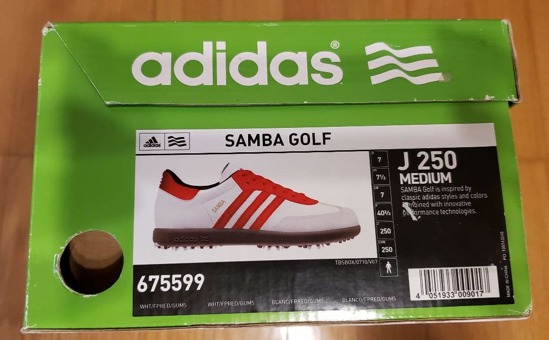 新品 アディダス サンバ ゴルフ SAMBA GOLF 25.0cm 女性男性