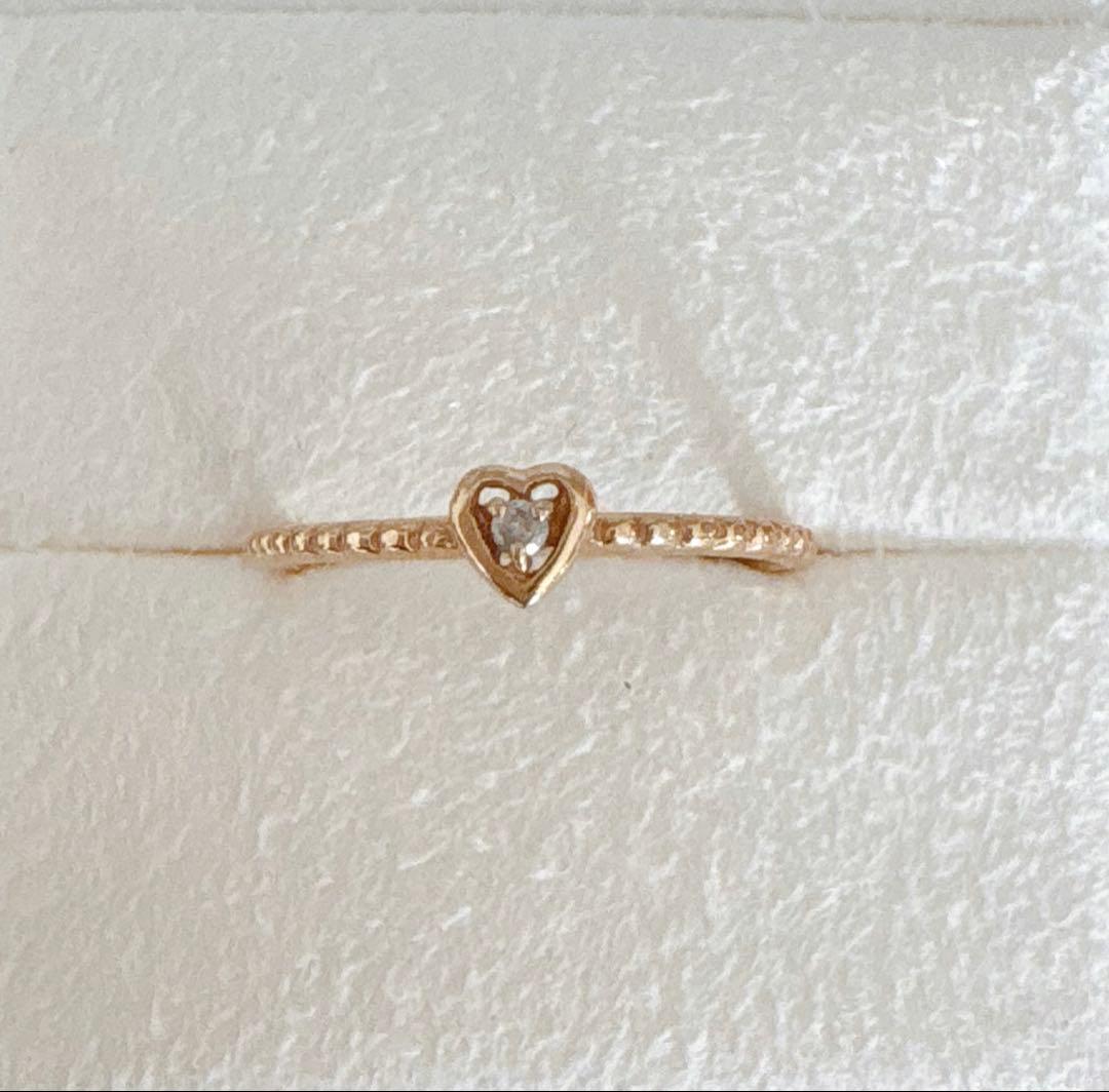 NOJESS ノジェスK10 ピンキーリング ハート ゴールド 3号 - メルカリ