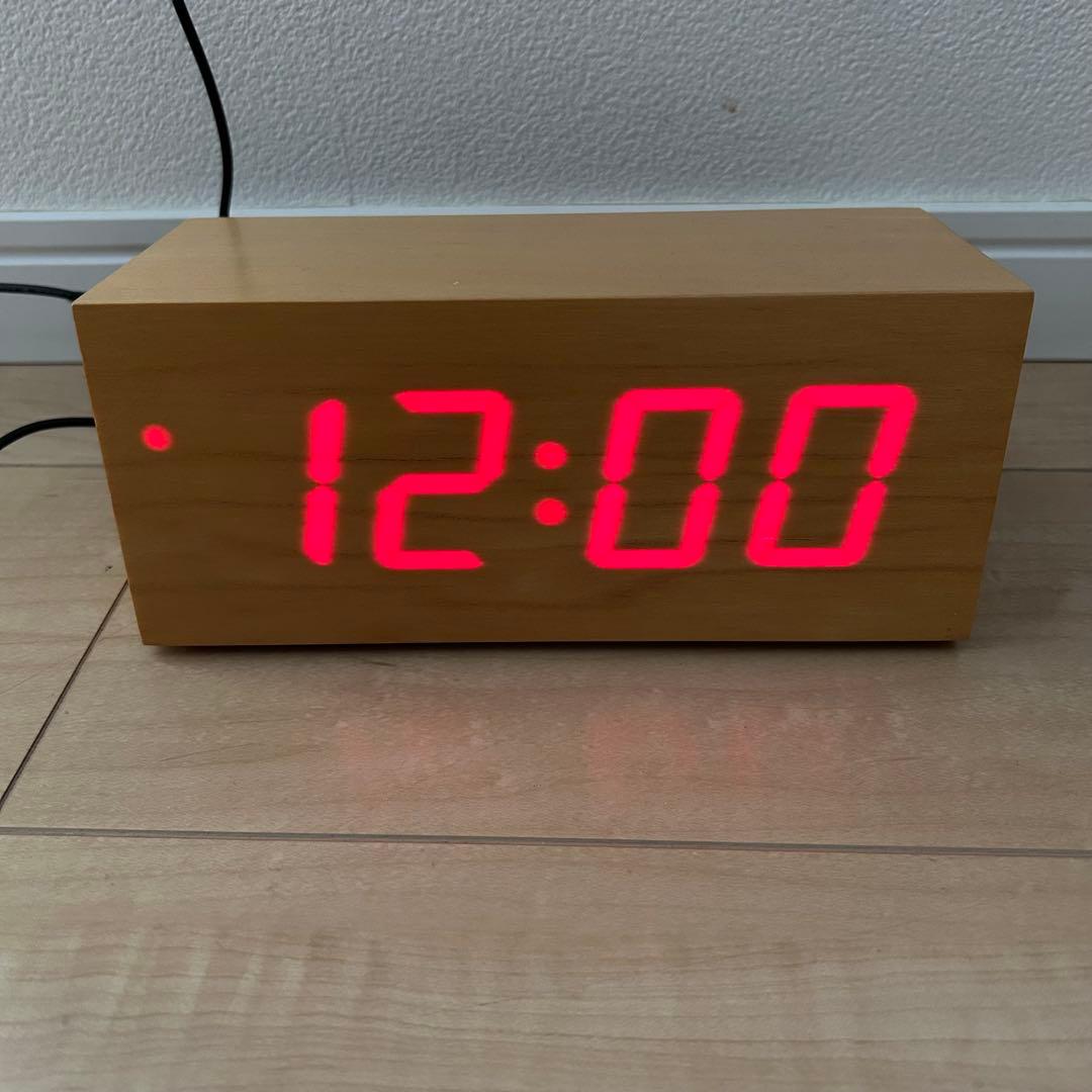 toca classic 天然木突板　デジタル置時計 楽天市場】置き時計 デジタル 北欧 おしゃれ 置時計 木 卓上時計
