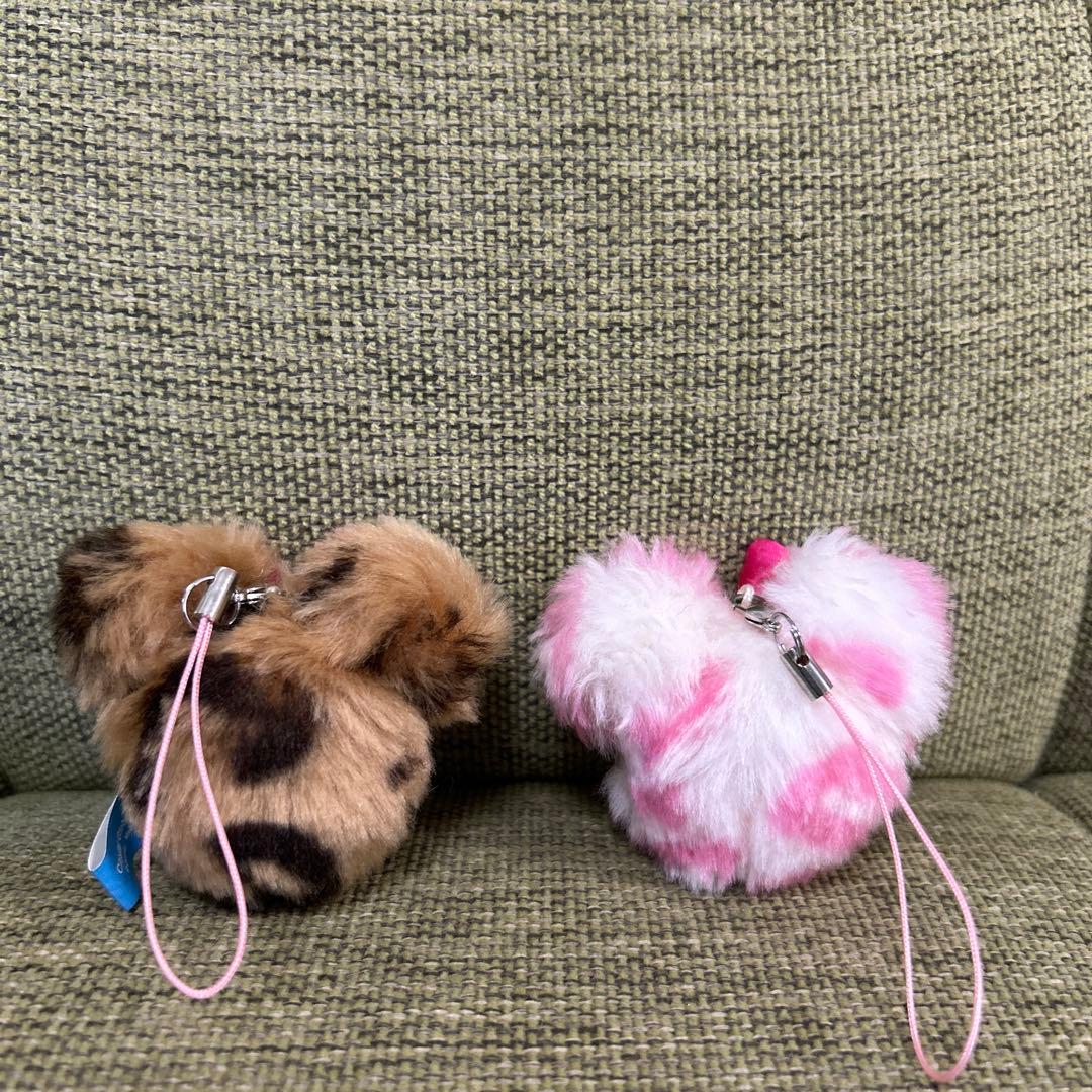 ディズニー ミニーちゃんのヒョウ柄キーホルダー - メルカリ