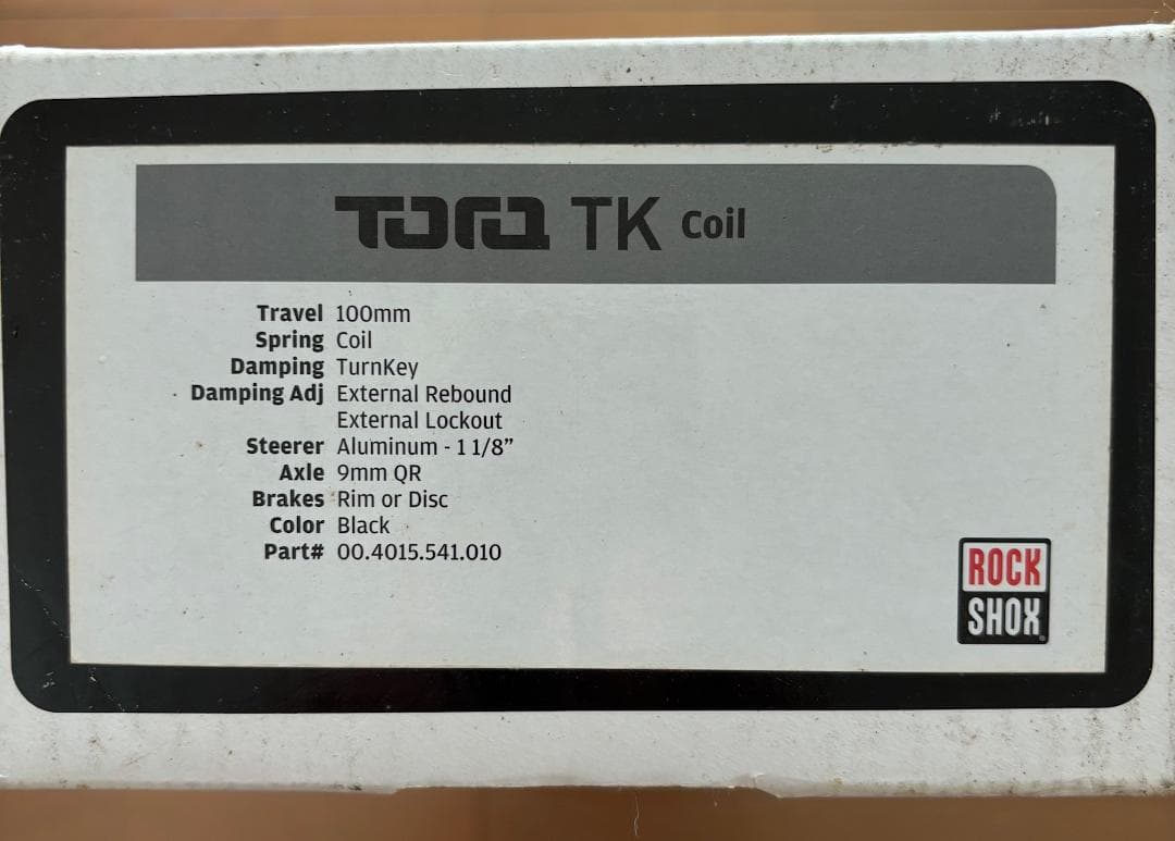 ブランド車・バイク・自転車 - ROCKSHOX TORA TK サスペンション