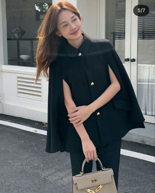 birthday bashウールゴールドボタン 2WAY CAPE COAT BB 3WAY CAPE COAT - BIRTHDAY BASH