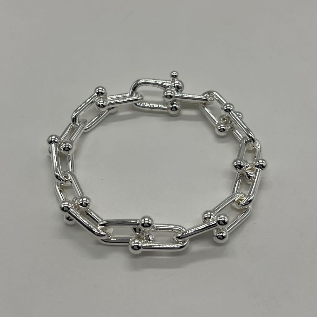 ティファニー TIFFANY ハードウェア ラージリンク ブレスレットAg925 楽天市場】【中古】 Tiffany ＆ Co. ティファニー ラージ リンク