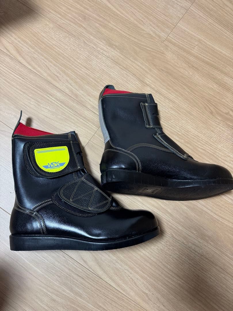 HSK マジック　舗装用安全靴 アスファルト舗装工事周辺作業用安全靴 HSKマジック反射付き（黄