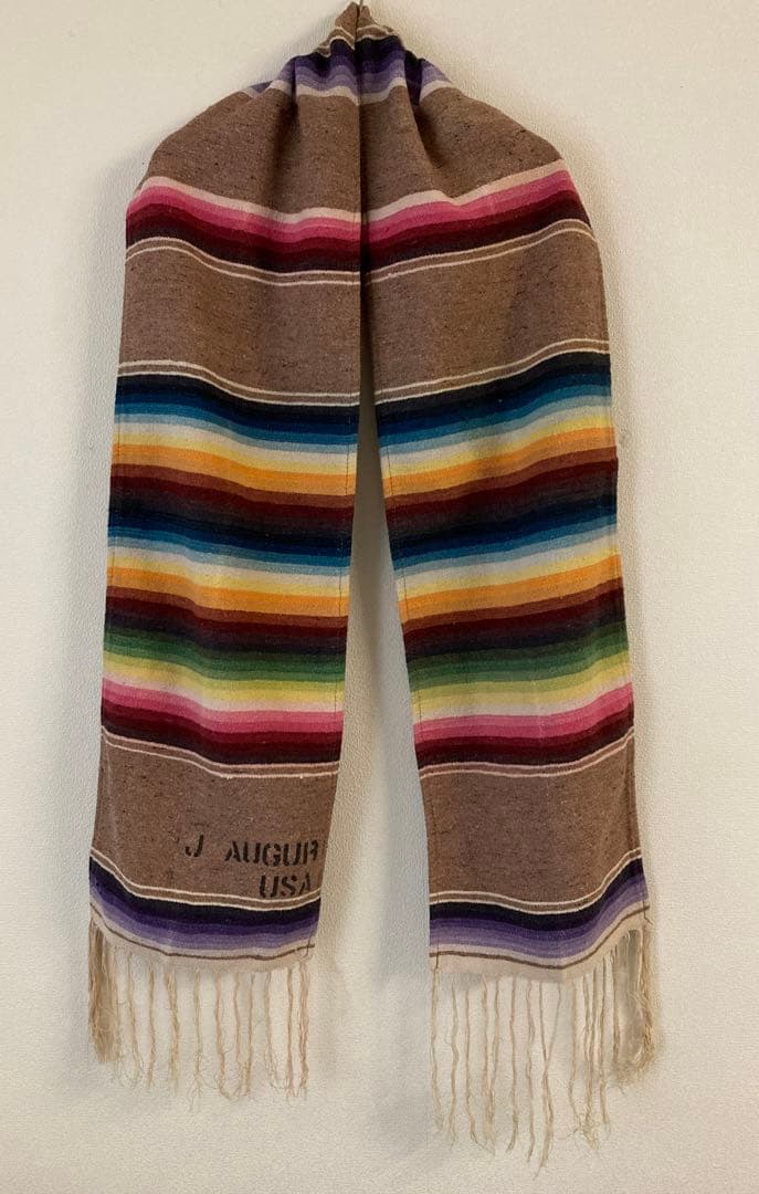 美品】J.AUGUR DESIGN USA マルチカラーマフラー - メルカリ