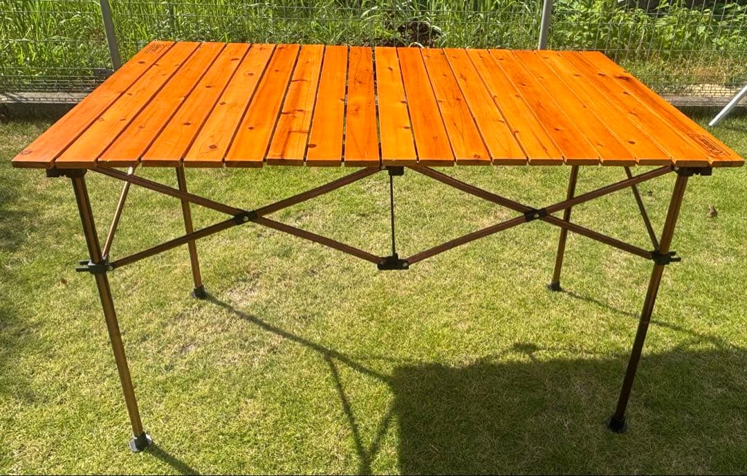 《はとちゃん》コールマン ナチュラルウッドロールテーブルクラシック110