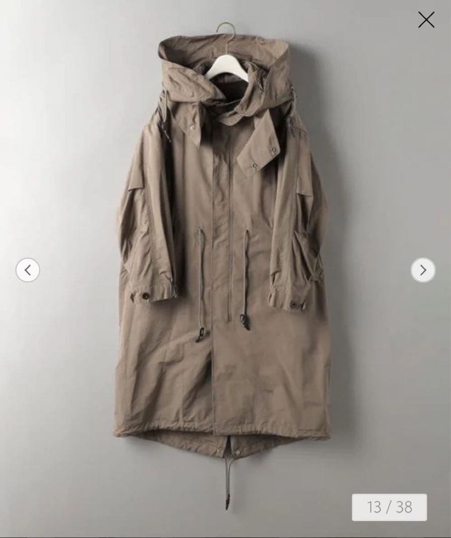 beauty&youth コットンポリエステル M-51 ライナーコート3WAY 送料無料