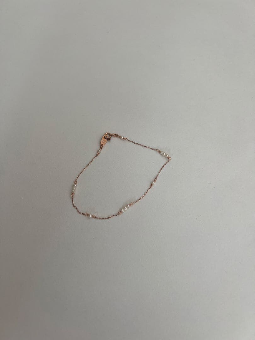 ete K10 ピンクゴールドパールブレスレット 新 発売