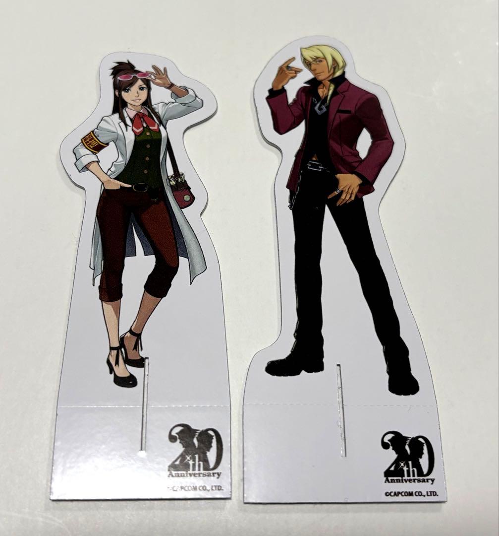 逆転裁判 20周年記念コラボカフェ キャラスタンド 宝月茜・牙琉響也