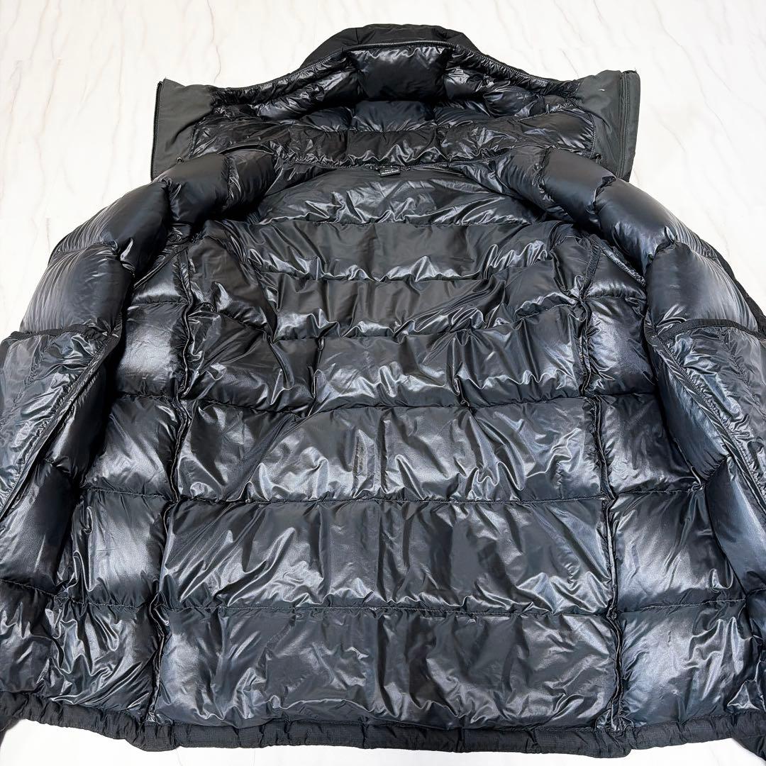 《希少美品》モンベル パーマフロストライトダウンパーカ ドローコード 黒 M-R