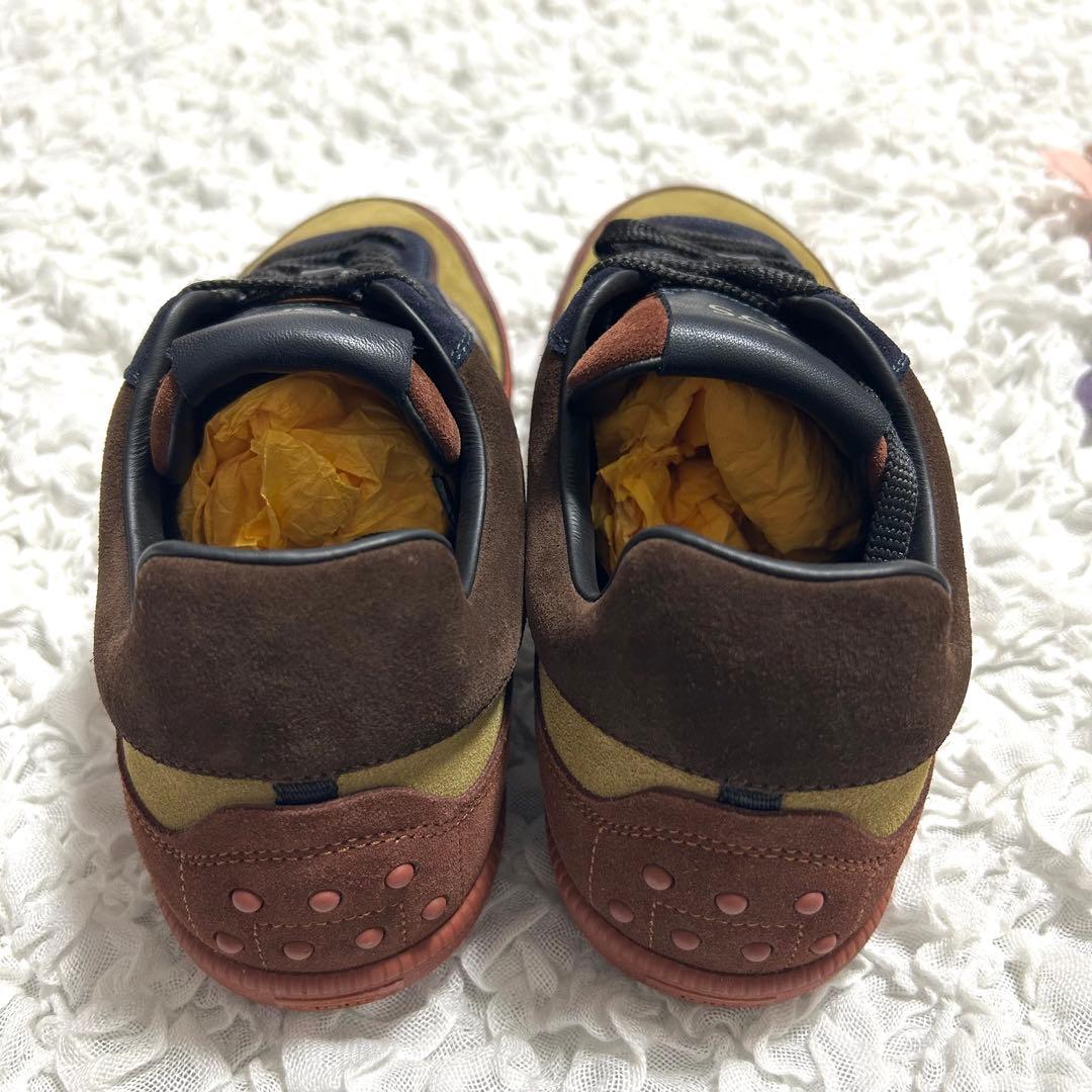 新品✨20AW 定価10.4万円 トッズ ロゴ入り スエード×レザー スニーカー