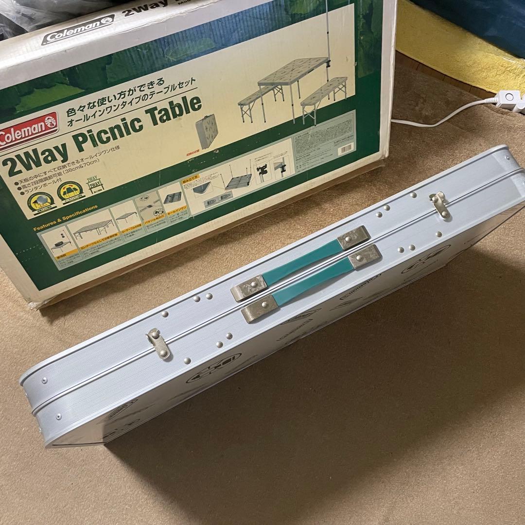 Coleman 2Way Picnic Table テーブルチェアセット Picnic Set Coleman Table Bench Piece Set Aluminium Coleman Pack