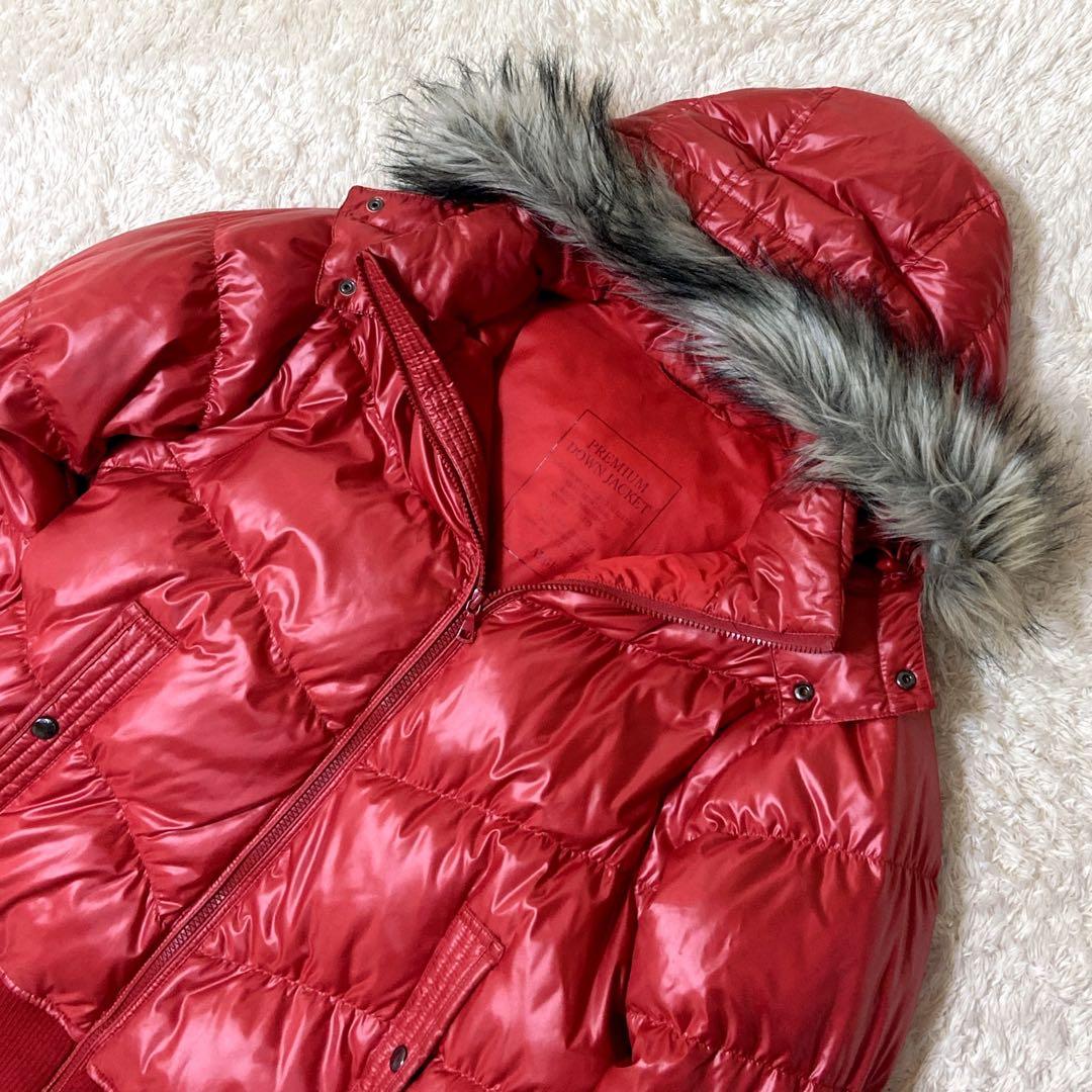 OLD UNIQLO オールドユニクロ ダウン 平成ギャル お兄系 レッド L