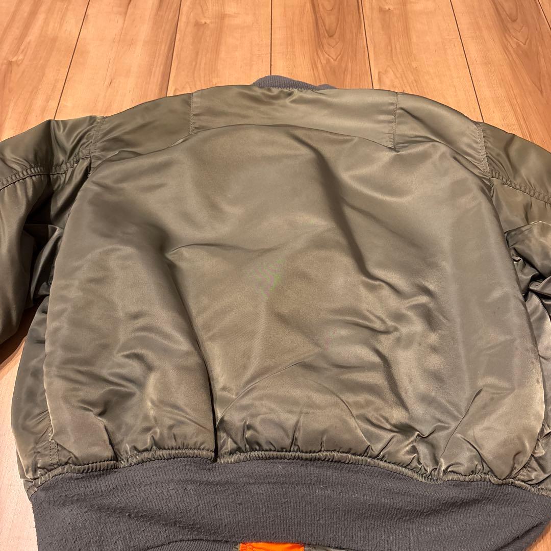 MA-1 ALPHA 80s〜90s USA製 旧タグ 3本線 短丈