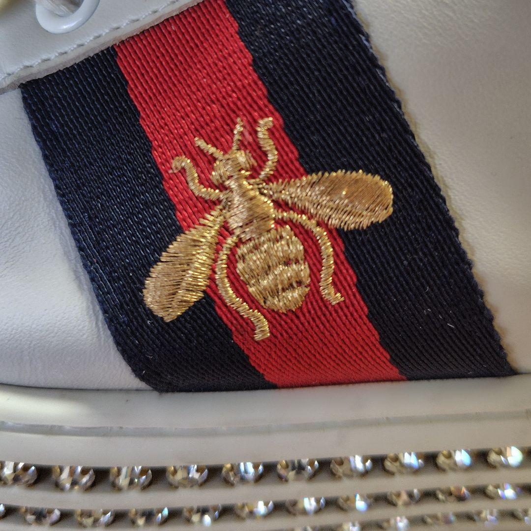 ケロッピー様専用GUCCI グッチ エース クリスタルシェリースニーカー